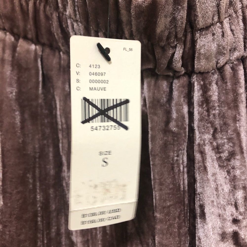 NWT Anthropologie Tina Jo Velvet Trousers Size S - Picture 6 of 8